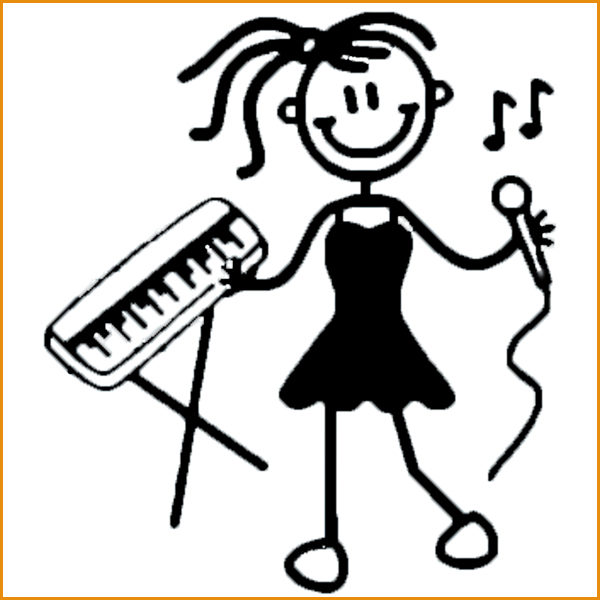 Meisje maakt muziek