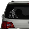 poes dame met taart hond als sticker