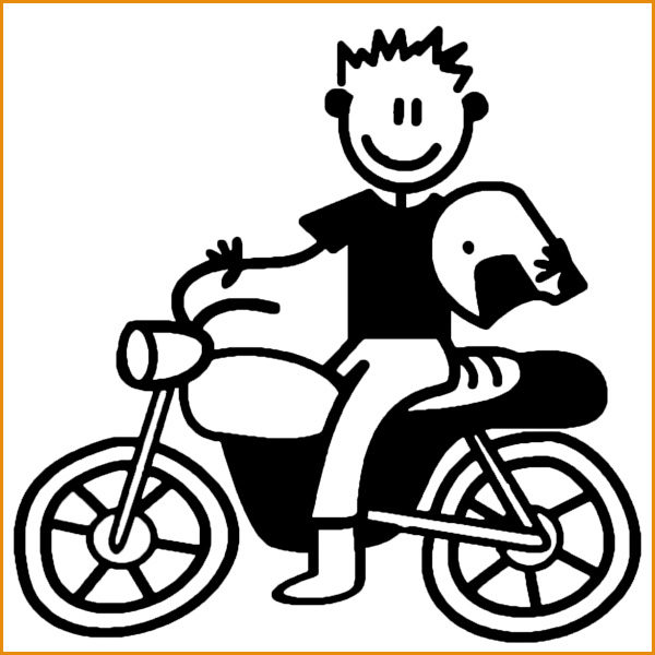 Vader op motor