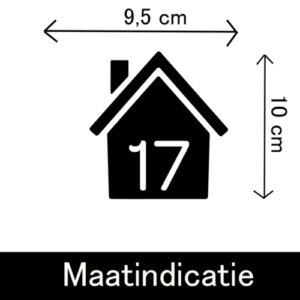 maatindicatie klikosticker huis