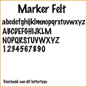 voorbeeld lettertype