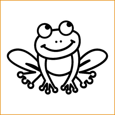 kikker sticker