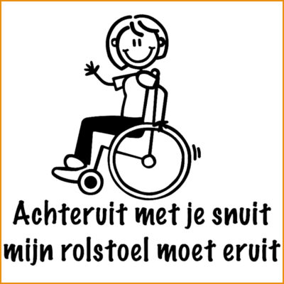 autosticker afstand houden