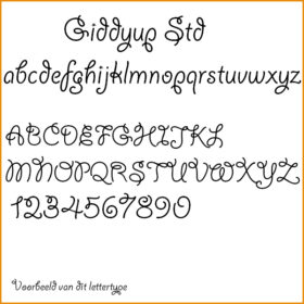 lettertype giddyup std