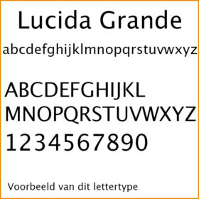 lucida grande lettertype