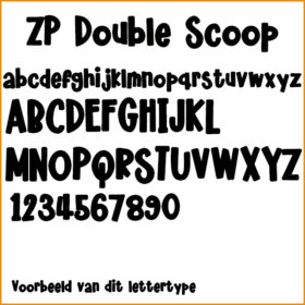 lettertype zp double scoop